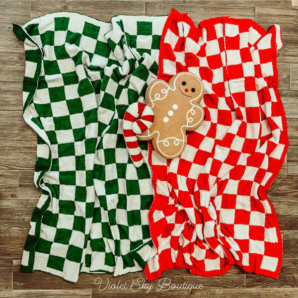 Christmas Checkered Blankets