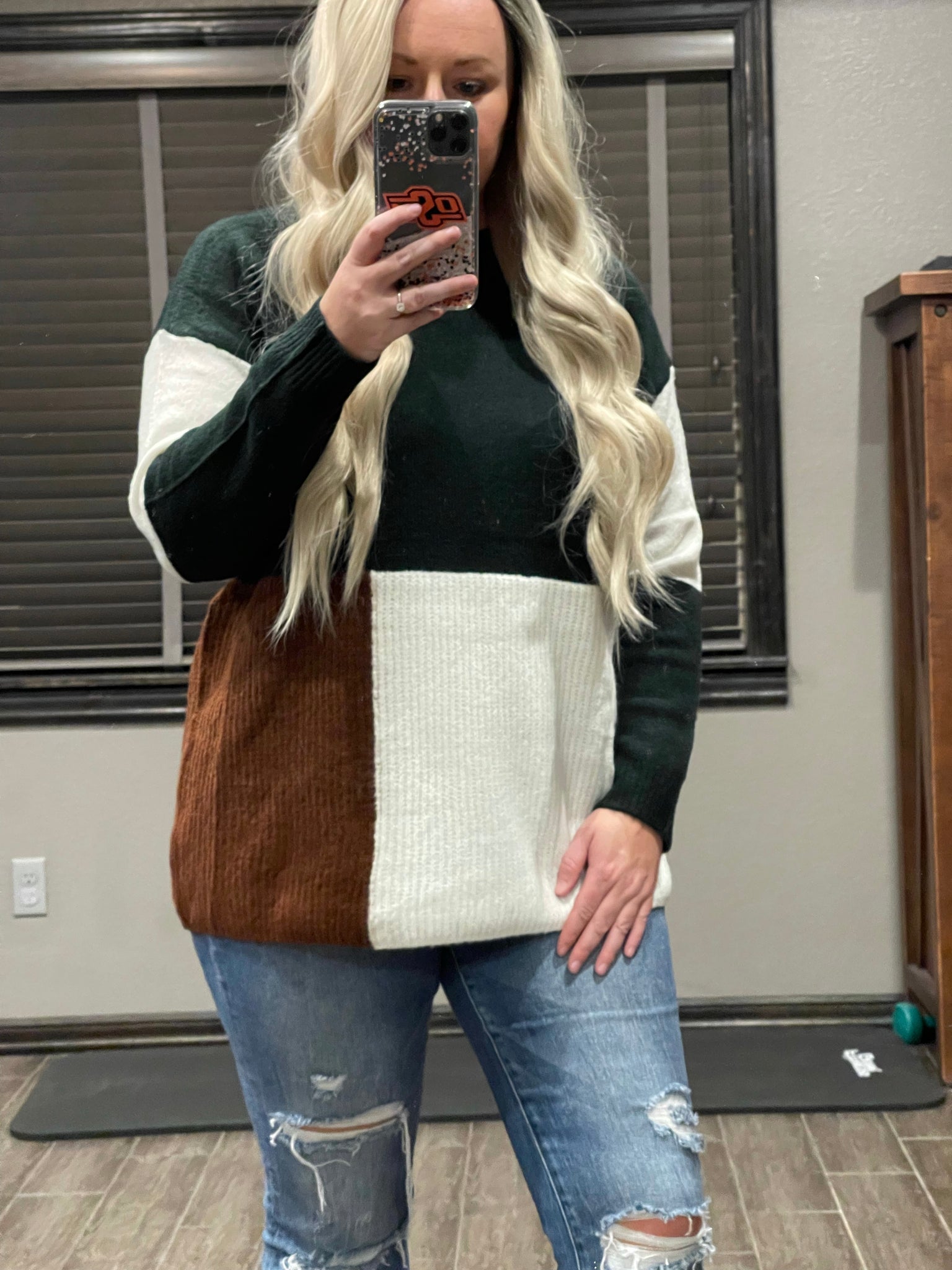 Jess Color Block Sweater